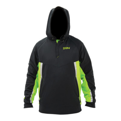 ION Ice Augers Performance Insulated Hoodie Adult Unisex CHOICE Size Black/Green