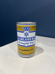 Vintage KARLSBERG Feingold-Pils Star of David Beer Can-Homburg Saar -Germany