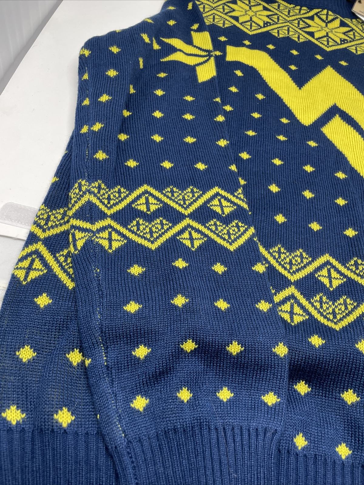 Campus Specialties WVU West Virginia Ugly Christmas Sweater New Large