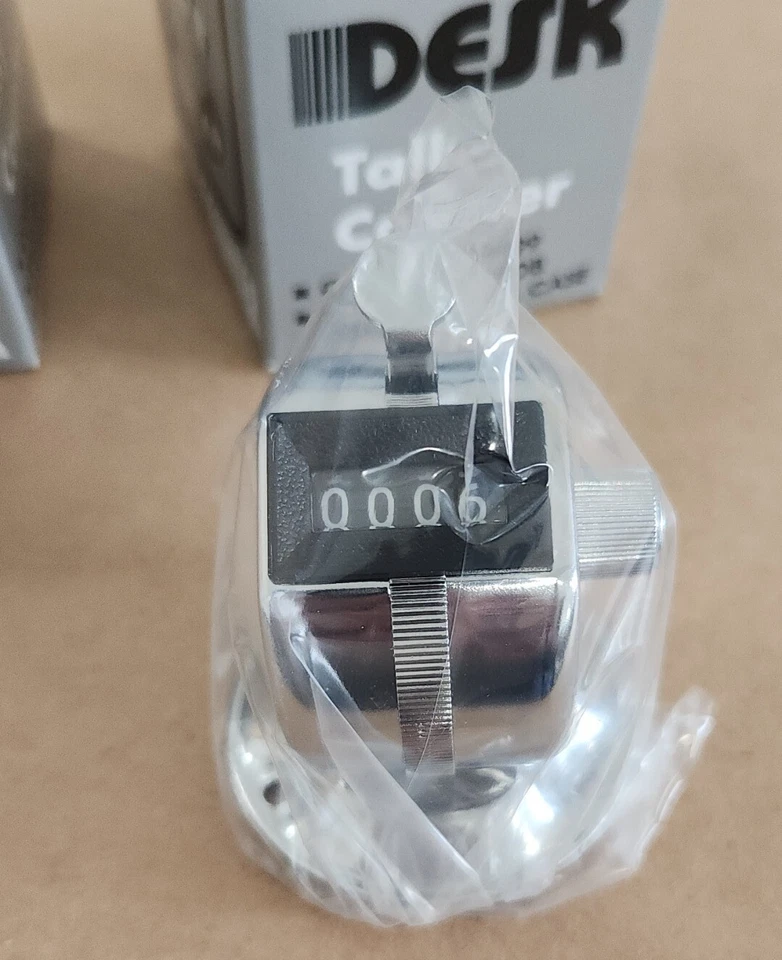 *BRAND NEW* [2] Desk TC-08 Tally Counter w/ Metal Base Counts To 9999 + Warranty - Image 2 of 4