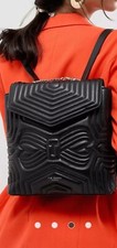 Ted Baker Qualited Bow  Black Soft  Leather Backpack Rrp 329 