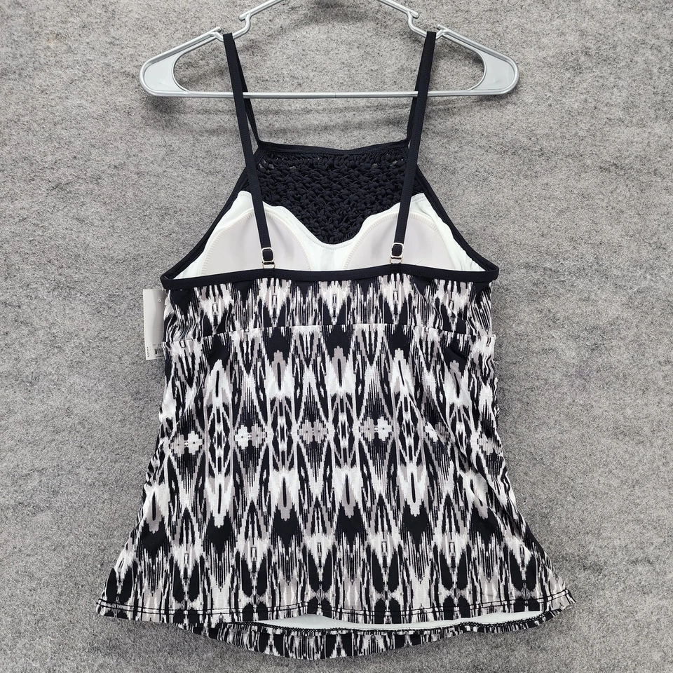 Traje de baño grande negro blanco APT 9 Tankini para mujer Foto 2 de 4