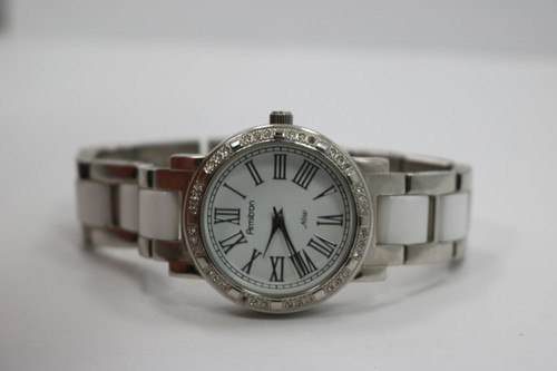 Womens Armitron 75/3863sv Steel ceramic crystal bezel Watch New Battery - 第 1/6 張圖片