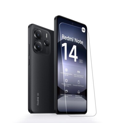 2x Xiaomi Redmi Note 14 5G Schutzglas Panzerfolie Displayschutz Echtglas 9H