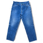 Jeans Levis 411 Bleu Stone Wash Foderato Vintage 1986 Fait En Italie Rare 38x32