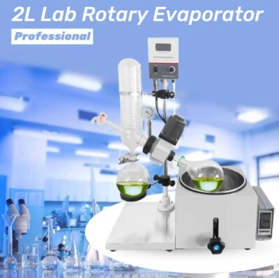 TAISHI Lab Rotary Evaporator 2L Drive Motor Heating Bath Rotovaps Digital Temp Display