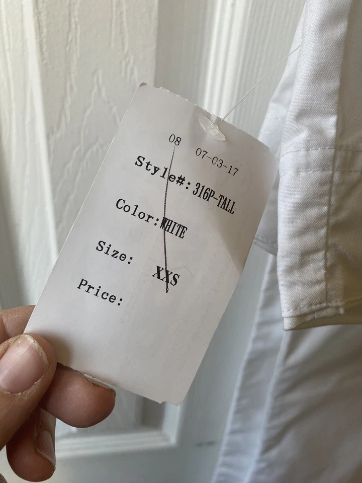 Pantalones Médicos Para Mujer Med Couture Enfermera Médicos Talla X Pequeño Blanco Foto 3 de 3