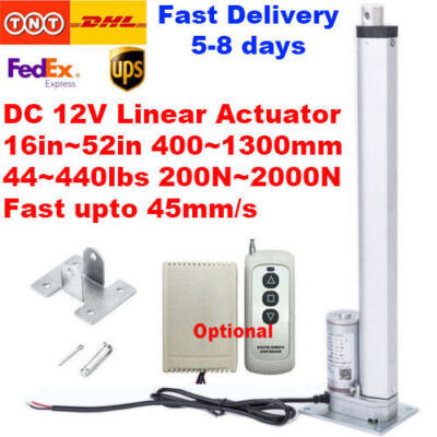 80N - 2000N Linearantrieb 12V Elektrischer Linear Actuator 500mm 800mm 1200mm