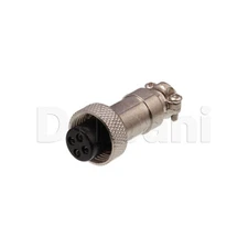 10101510190 Circular Cable Connector 4 Pin Female Silver