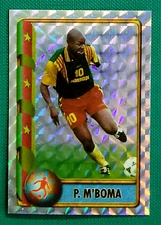 1998 Navarrete France World Cup FIFA Ax Sticker #134A PATRICK M'BOMA Soccer FOIL