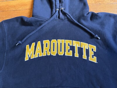 VINTAGE Marquette University Champion Reverse Weave Hoodie Men's VINTAGE Marquette University Champion Reverse Weave Hoodie Men's