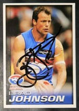 Brad Johnson Hand Signed Autograph 2005 Sunday Times Sticker Card no.105