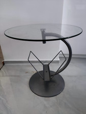 Beistelltisch Couchtisch Stahlrohr Metall Vintage