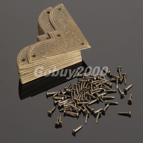 Decorative Antique Jewelry Gift Box Wooden Corner Protector Edge Guard 20pcs HQ - Picture 2 of 10