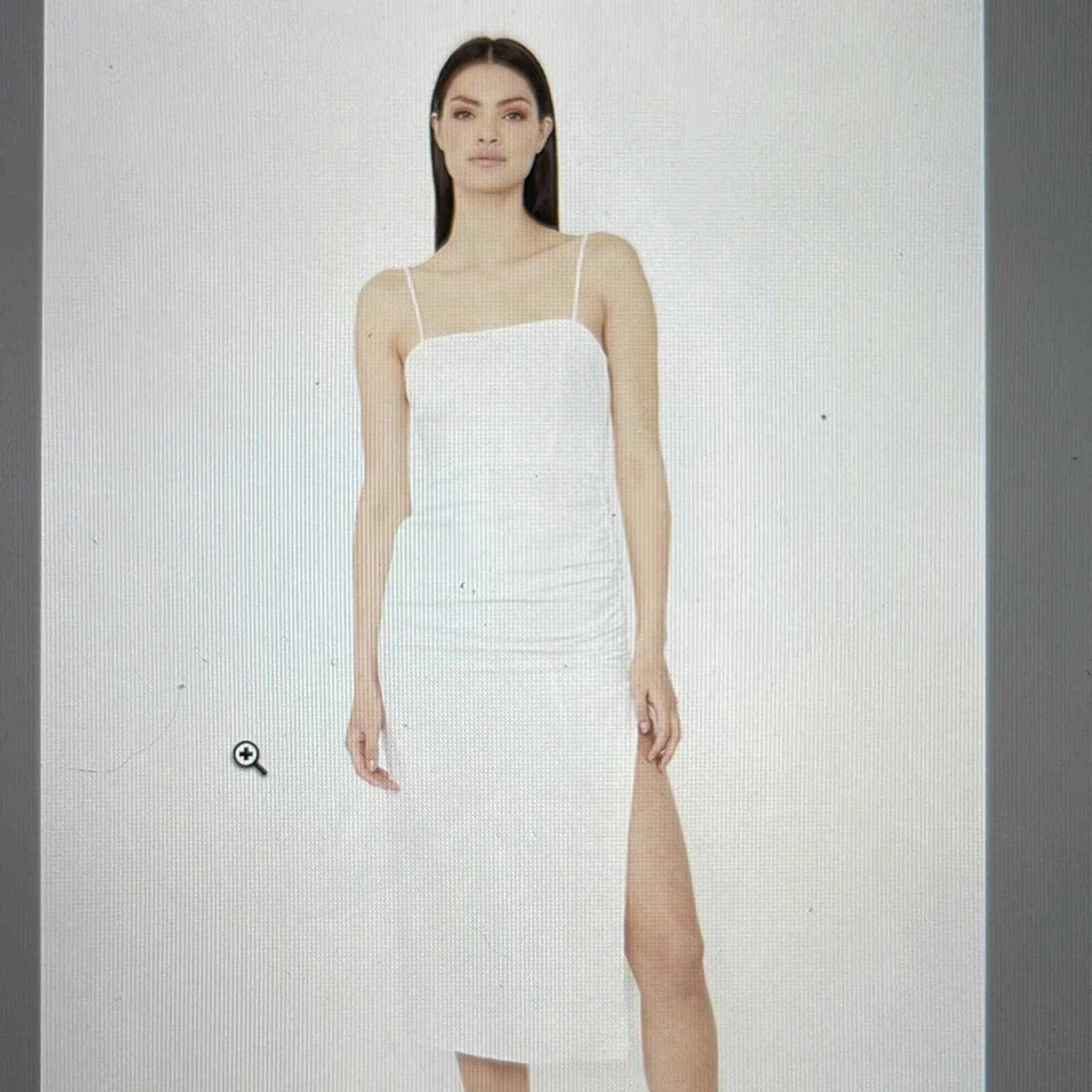 White linen bardot dress cheap