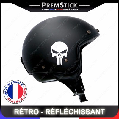 Kit 4 Adesivi Retro Rifrangente The Punisher - Casco da Moto Autoadesivo,  ref2 | eBay