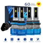 9005+H11 LED Headlight Combo 4 High Low Beam Bulbs Kit Super White Bright Lamps