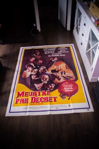 MURDER BY DECREE French Grande Vintage Movie Poster Original 1979