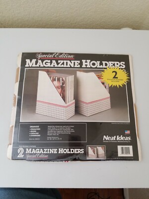 NOS Vintage 80's ''Neat Idea'' Cardboard Magazine Holders Special Edition 