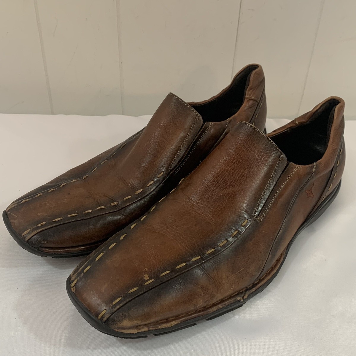 Pikolinos Men\'s Woven Leather Driving Loafers Brown EU 44 US 11 Moc Toe Spain Pikolinos Brown Leather Slip On Moc Driving | Mercari main image 3