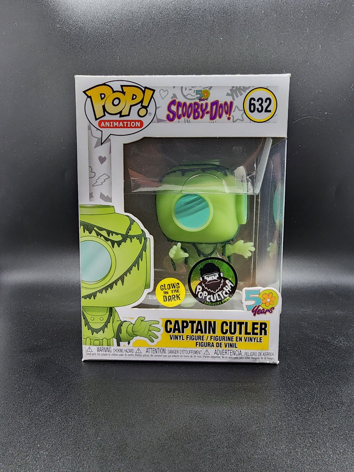 Funko Pop! Scooby-Doo #632 Captain Cutler Gitd Funko Shop Exclusive