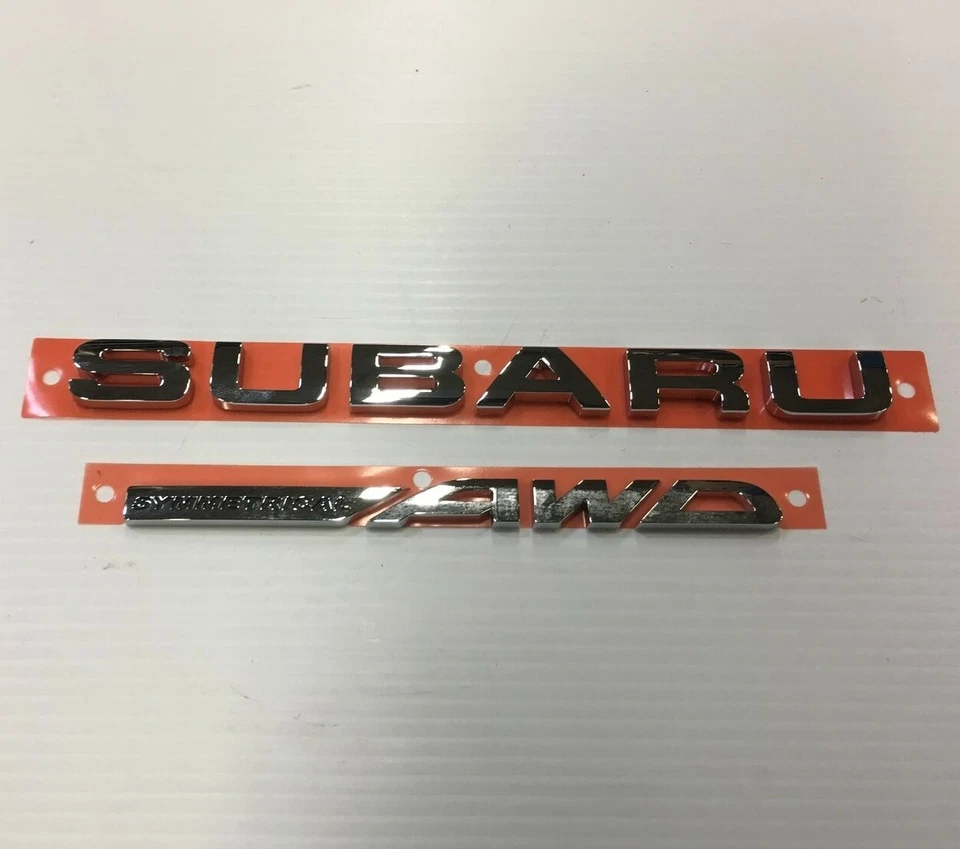Original OEM Subaru 93079FJ060 "Subaru AWD" letras traseras emblemas Crosstrek Impreza Foto 2 de 3