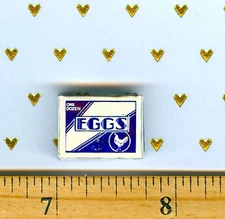 Dollhouse Miniatures Size EGG CARTON Box   # A