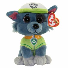 Ty Beanie Paw Patrol Rocky the dog New MWMT 6" 15cm 1 free 1998 series 1 card
