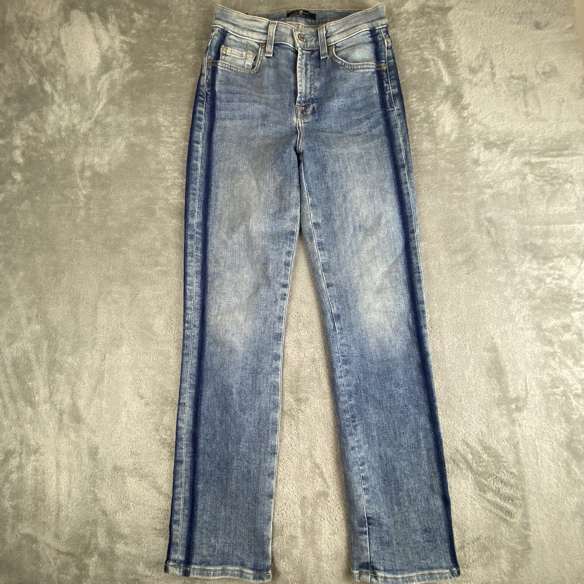 7 For All Mankind Jeans Womens 25 Blue Denim Stretch High