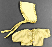 1950 Cosmopolitan Miss Ginger 10.5 Clothes Yellow Black Stripes Top Matching Hat