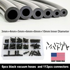 6pcs 5ft Car Silicone Vacuum Hose Automotive With 113pcs Vacuum Line Connectors 6pcs 5ft Car Silicone Vacuum Hose Automotive With 113pcs Vacuum Line Connectors