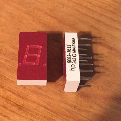 HP 5082-7611 RED 7 Seg LED CA Display - 2 PCS