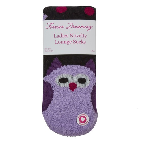 Calcetines de invierno cálidos forrados de lana gruesa para damas ~ unicornio o búho ~ Reino Unido 4-8 - Imagen 4 de 5
