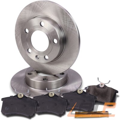 BREMSSCHEIBEN VOLL Ø245 + BREMSBELÄGE HINTEN FÜR AUDI A4 B6 8E BJ 00-04