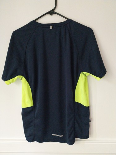 WOMENS SIZE SMALL KARRIMOR RUN T- SHIRT, NAVY AND LIME. - Picture 11 of 16