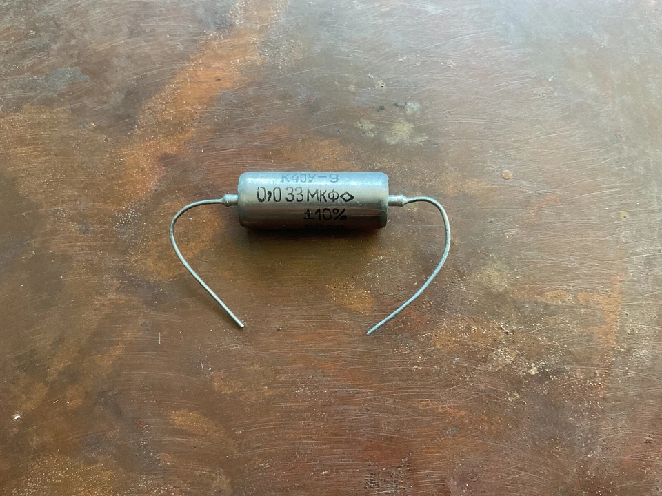 Condensadores rusos K40Y-9 .033uf @ 200v, NOS, papel en aceite, lote a granel 10X, 0.033 Foto 2 de 3