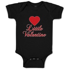 Baby Bodysuit Little Valentine with Heart Symbol Cotton Boy  Girl Baby Clothes