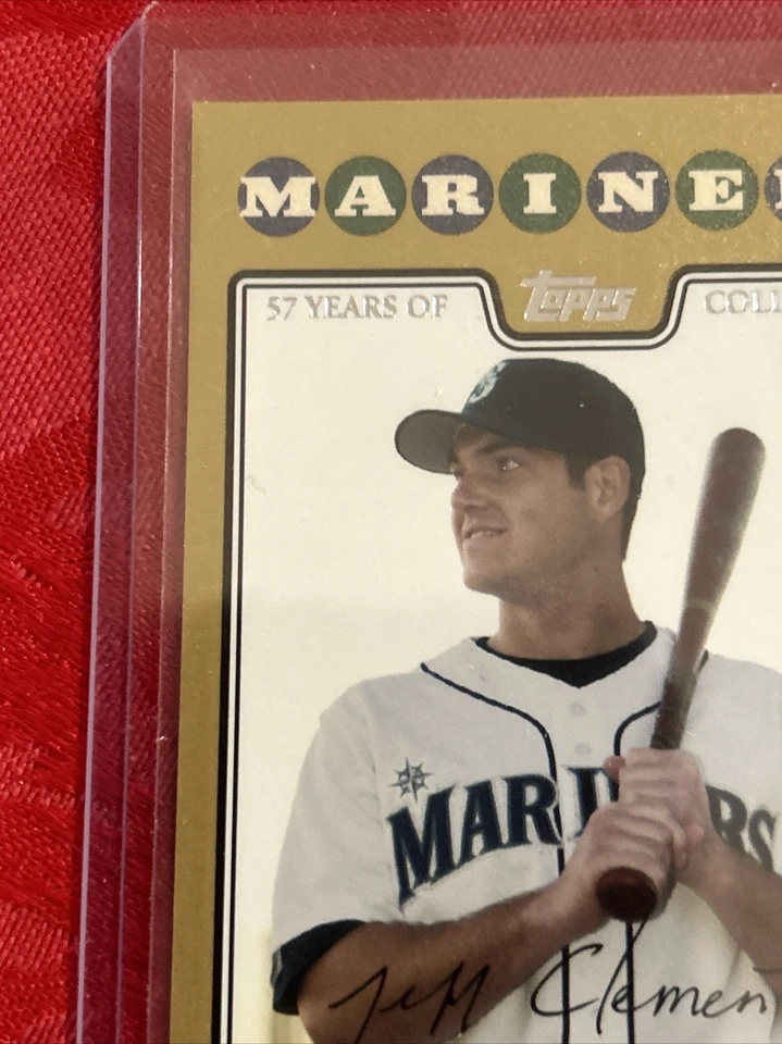 2008 Topps Gold Border #286 Jeff Clement /2008 - Image 3 of 4