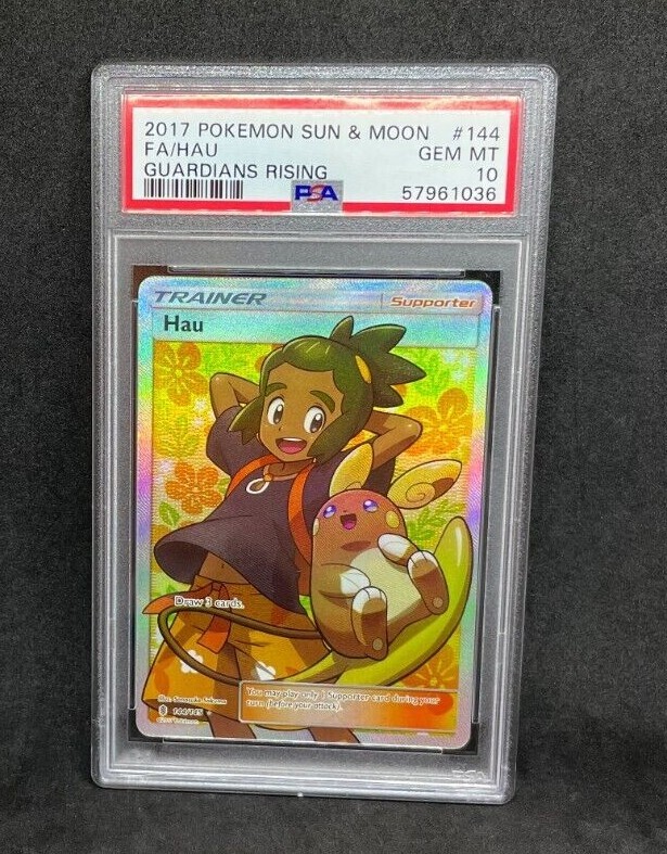hau pokemon card value PSA 9 Hau Full Art Trainer (Graded Card) – Phurion main image 0