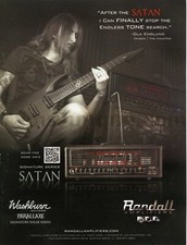 2014 Randall Amplifiers Satan Ola Englund Washburn PRINT AD Decor Idea (2987)