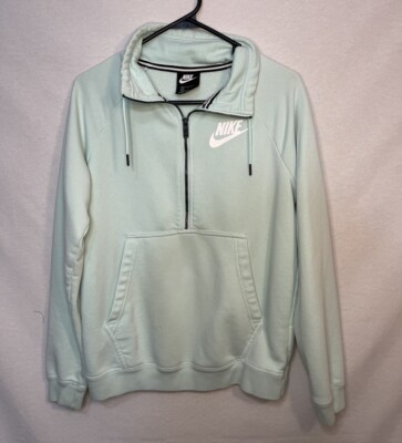 Nike fleece pullover athletic workout sweatshirt Teal light blue size S
