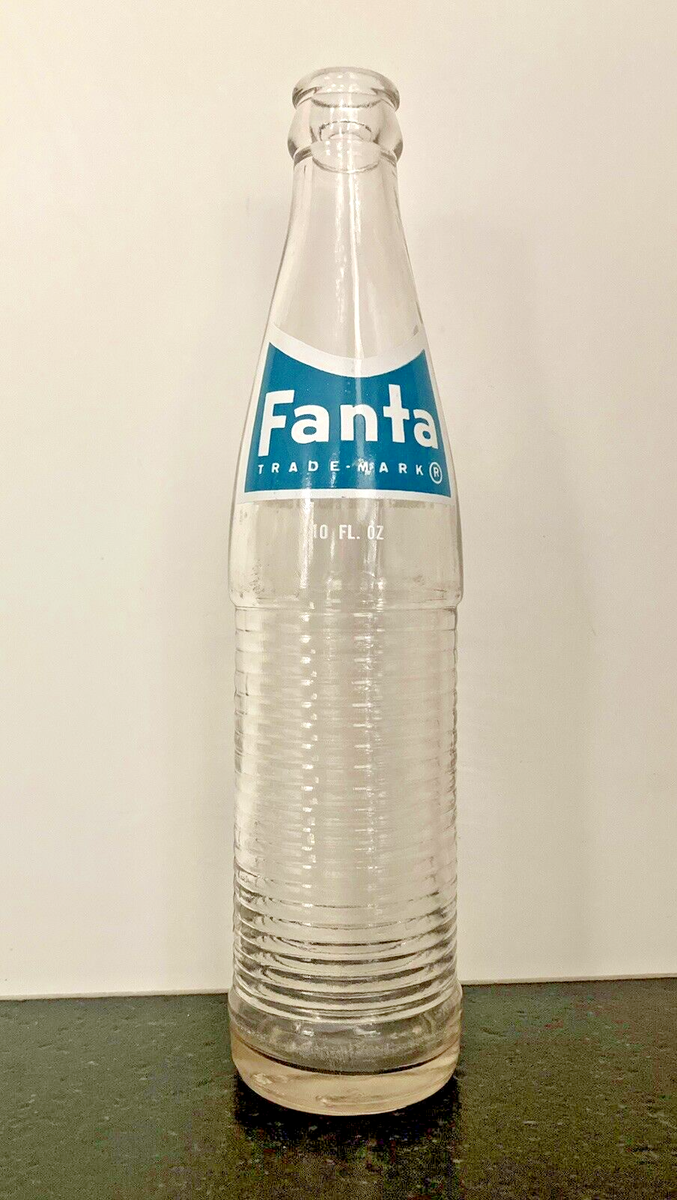 Vintage Ribbed Glass Fanta Soda Bottle Deposit Return Coca Cola 10