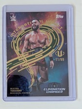 2025 Topps WWE Universe Austin Theory International Impact Green Electric /99
