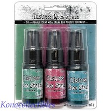 Tim Holtz Distress Holiday 2022 Spray Set 4 Merrymint, Cocktail Party, Shiny Ba