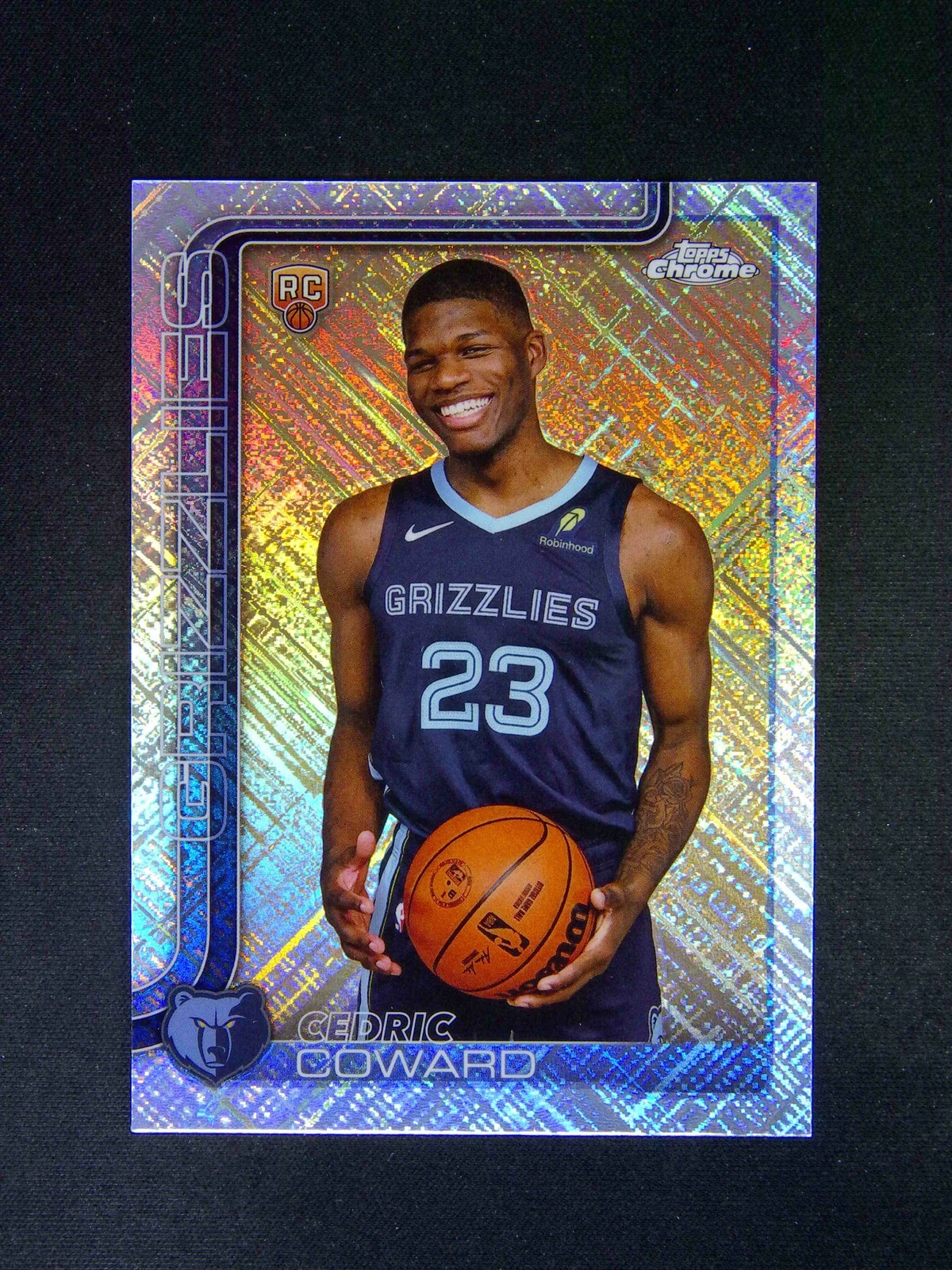 2025-26 Topps Chrome Cedric Coward #261 RC Rookie Lightboard Logos