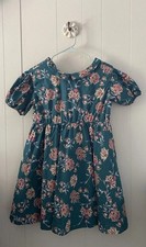 Tea Collection Girls Dress Puff Sleeve Collared Dress Salma Floral Print Sz 12