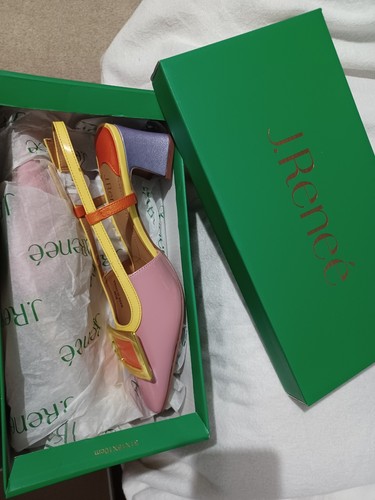 NIB J. Reneé KELLEN In Pink/Yellow/Orange Patent Size 8.5M - Picture 12 of 12