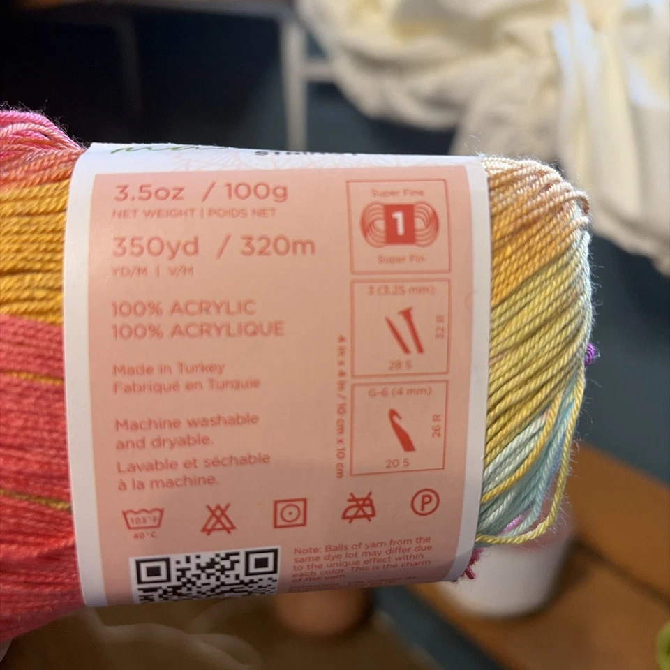 NUEVO CON ETIQUETAS 2 madejas marca león mandala cuerda hilo acústico y ritmos Foto 3 de 4