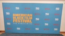 ABFF American Black Film Festival Backdrop - 8 ft H X 15 ft W  Netflix 