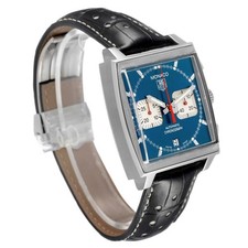 Tag Heuer Monaco Chronograph Steel Blue Dial Mens Watch CW2113 3